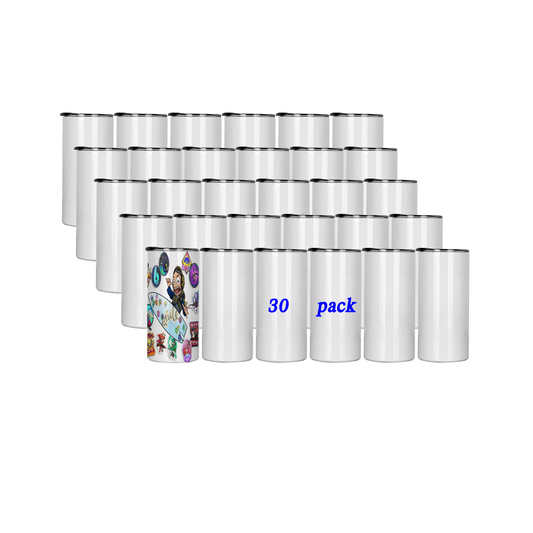 15oz Sublimation Tumblers Bulk Blanks Straight Skinny Tumblers with Lids Sublimation Cups Stainless Steel Double Wall Vacuum Insulated Mugs